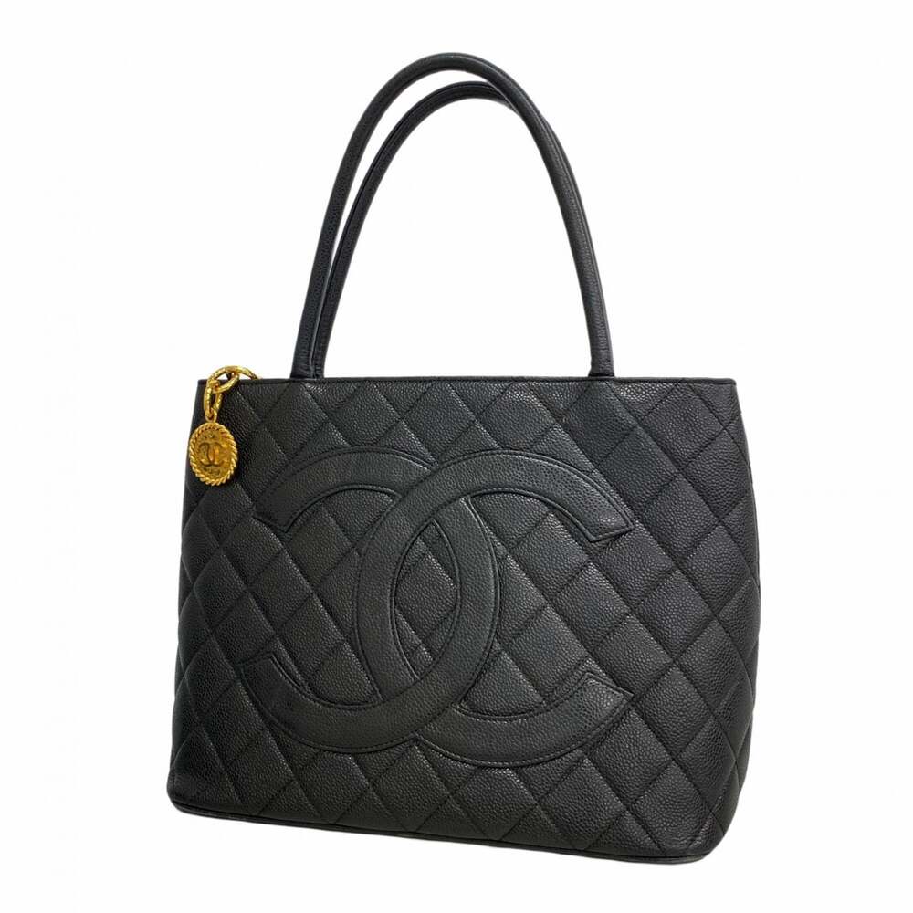 Chanel Medallion Tote Quilted Caviar #266926C18B